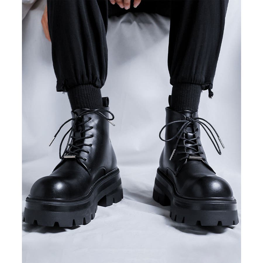 高価値セリー shoes365】メンズ 編み上げショートブーツ[品番：XT000011809 靴