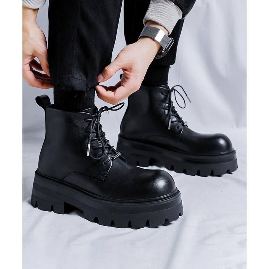 shoes365】メンズ 編み上げショートブーツ[品番：XT000011809]｜aimoha