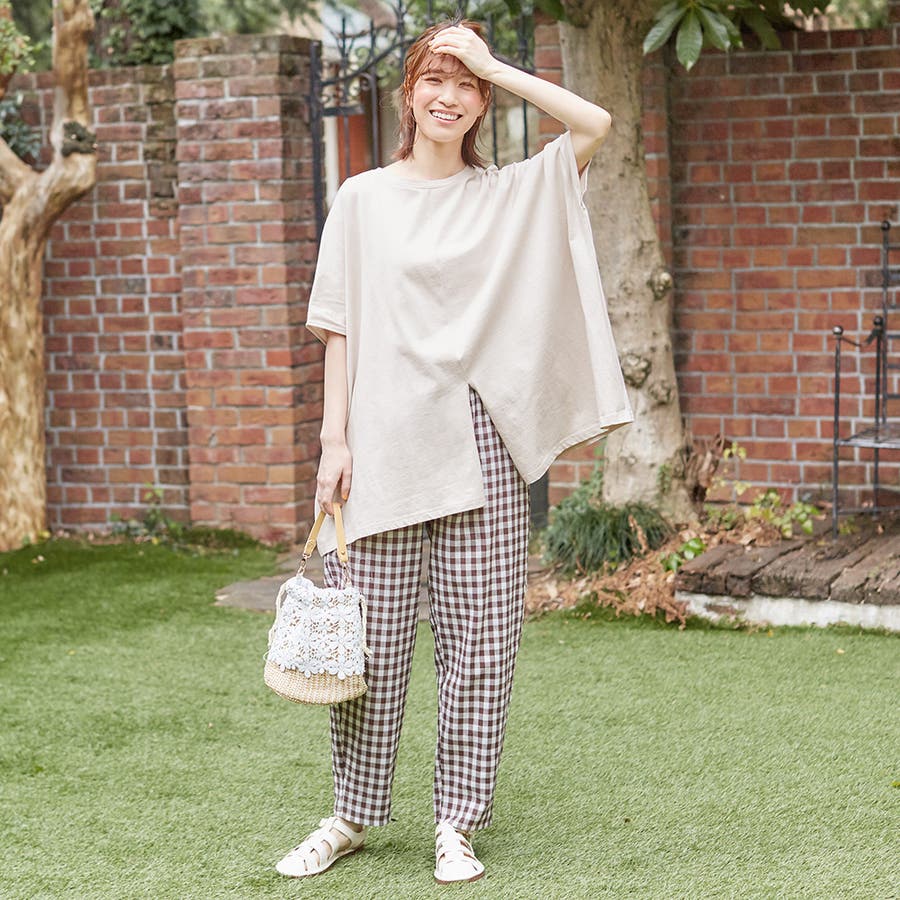 定番のお歳暮 綿100％ワイドシルエットチュニック[品番：ATTW0007663 トップス