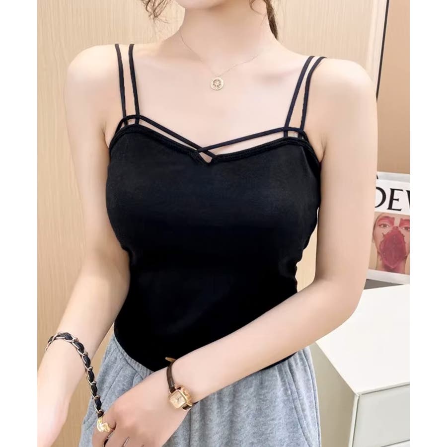 高速配送 ブラトップ Wスパゲティショルダー[品番：ALTB0002718]｜ALTROSE コレクション