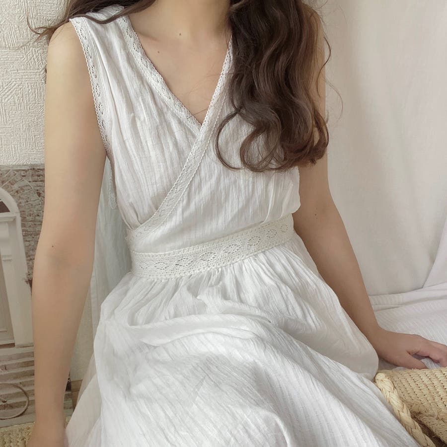 VALERIANE スカラレースエプロンワンピース | DRESS,DRESS