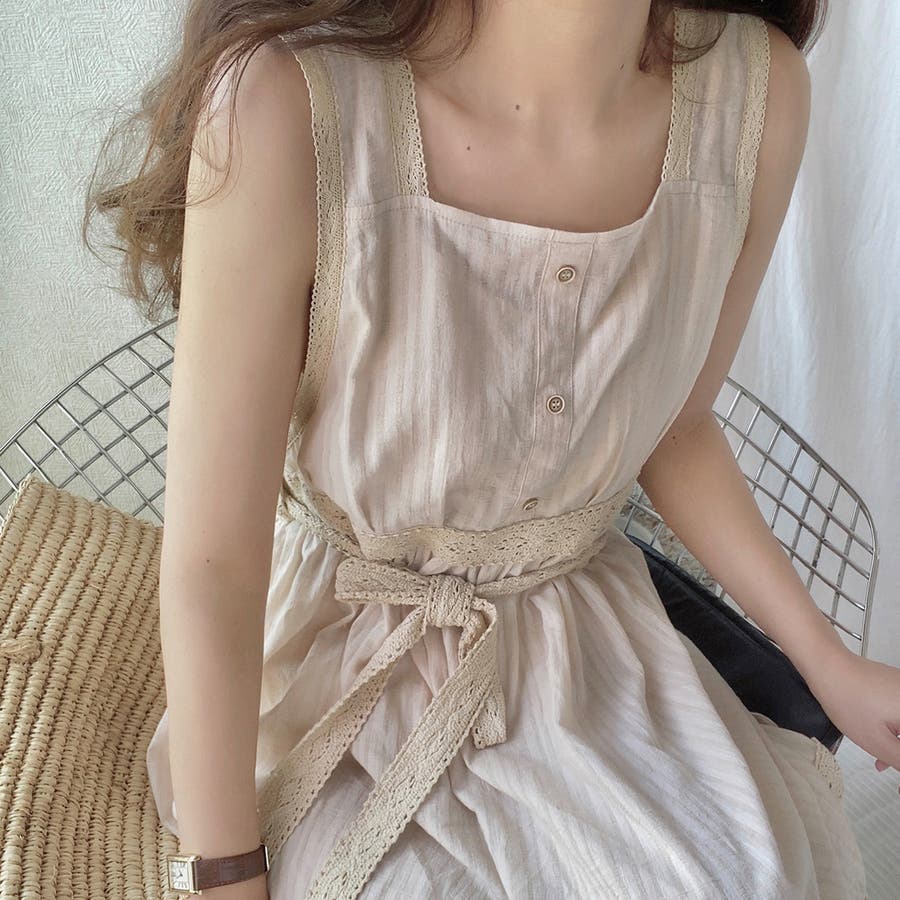 VALERIANE スカラレースエプロンワンピース | DRESS,DRESS