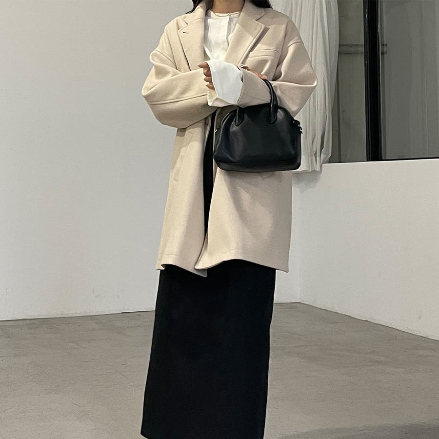 Louere オーバーサイズミドル丈コート[品番：AMTW0004982
