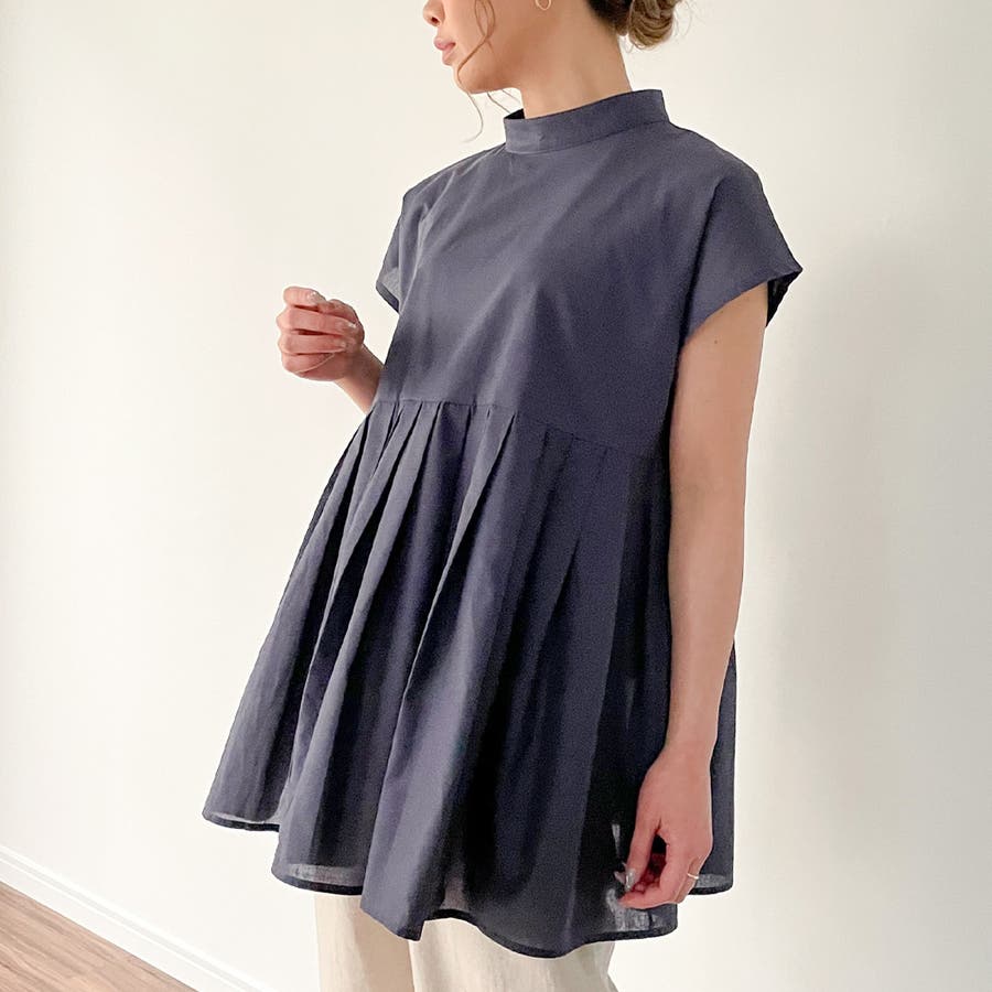 キャミソール付き切り換えプリーツフレンチスリーブブラウス 品番 Amtw Junoah ジュノア のレディースファッション通販 Shoplist ショップリスト