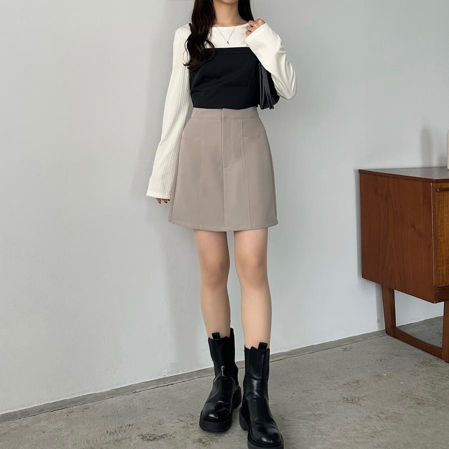 新品 アダバット ペチ パンツ 付 ミニ スカート 40 レディースL