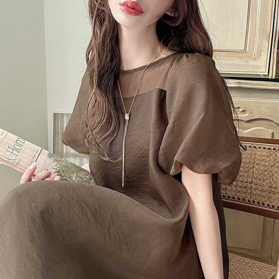 Meiru シアードッキングフレアワンピース[品番：AMTW0010514]｜JUNOAH  