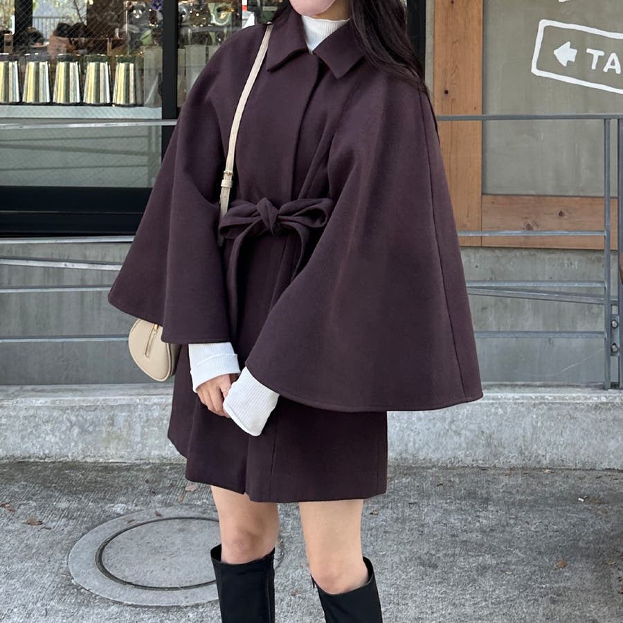 Noela ファースリットケープコート WHT ノエラ Noela ファースリットケープコート （オフホワイト） -靴