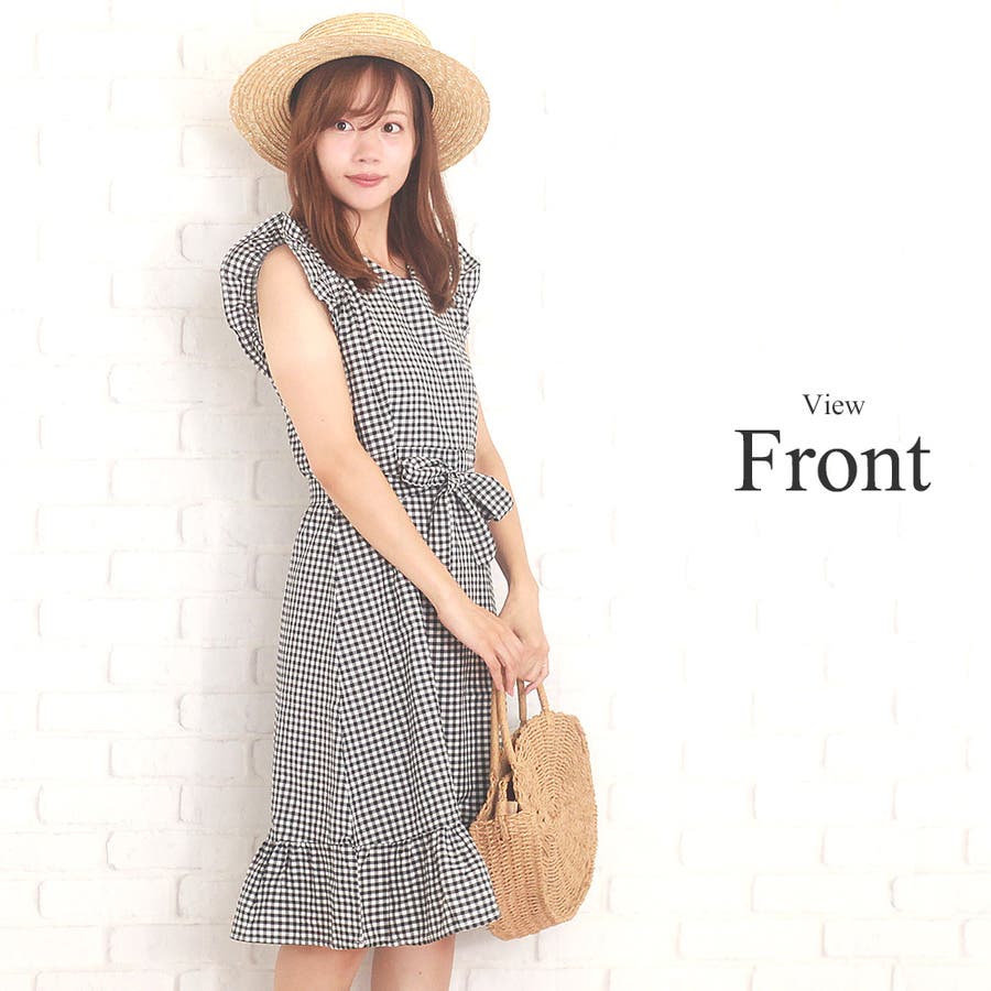 スリムウエストワンピース韓国ファッションレディースチェック通気性ゆったりかわいい 品番 Amsw Amulet アミュレット のレディースファッション通販 Shoplist ショップリスト