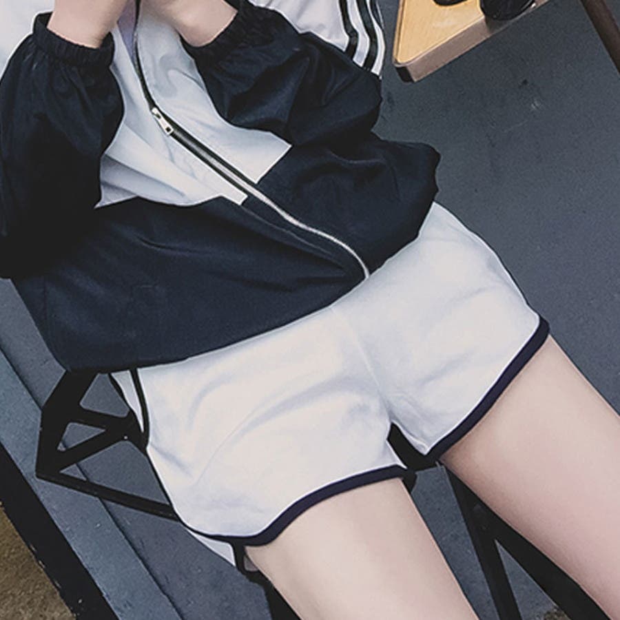 ルームウェア ラインデザイン ショートパンツ[品番：ORPW0000636