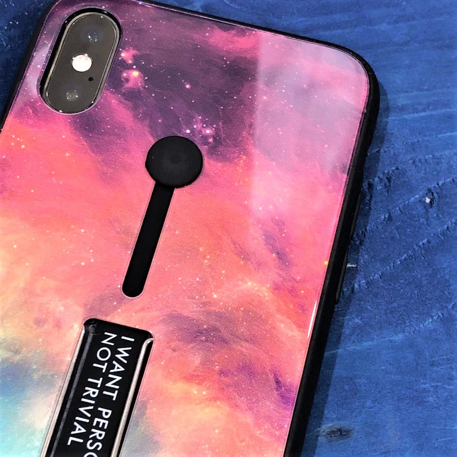スマホケース 星空 夜空風プリント バンド スタンド付き Iphoneケース 品番 Orpw Marcydorn マーシードルン のレディースファッション通販 Shoplist ショップリスト