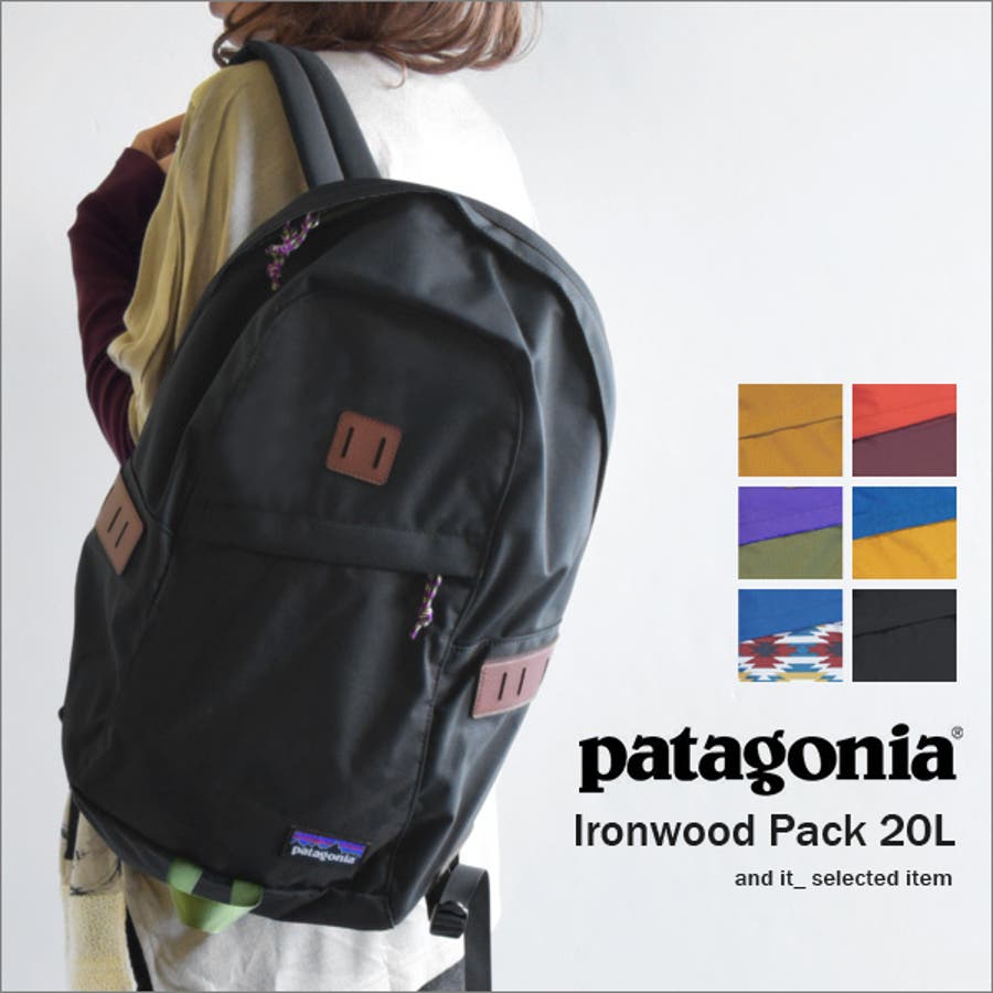 【美品】パタゴニア リュック Patagonia 黒　アイアンウッド　20L