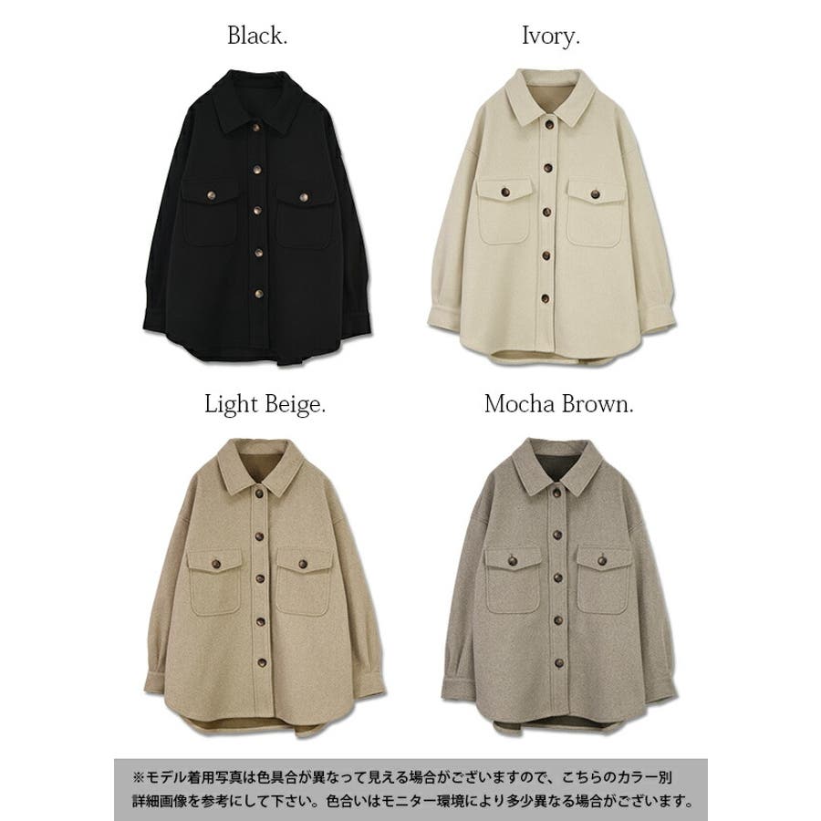 【メーカー再生品】 オーバーサイズシャツジャケットレディース アウター[品番 秋冬 ジャケット・アウター