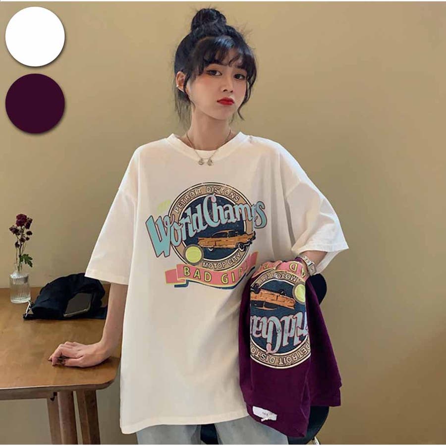 Tシャツ 半袖トップス 夏トップス ロゴかわいい 韓国ファッション 