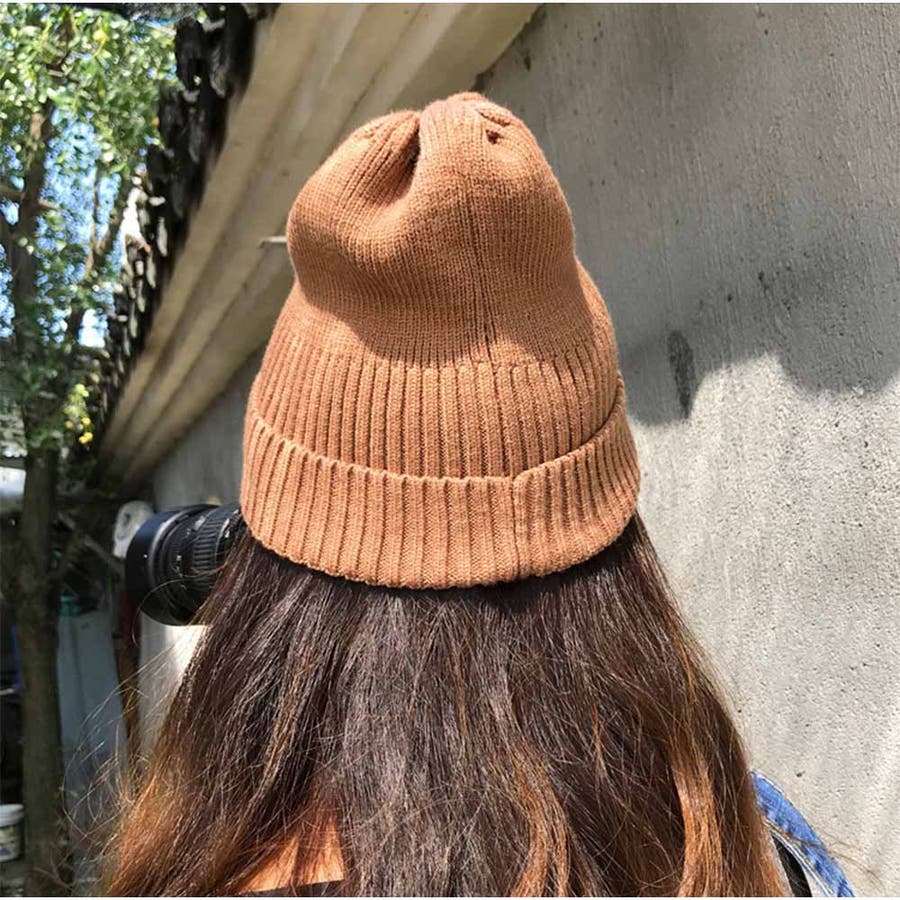 ヴィンテージ　CAMEL　たばこ　編み込みロゴ　ビーニー　スクエア型ニット帽猫耳ニット帽