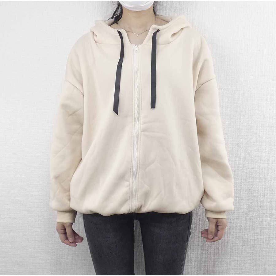 ibu様♡6点 z98☆3L相当☆ニット重ね着風もこもこパーカー＊裏起毛