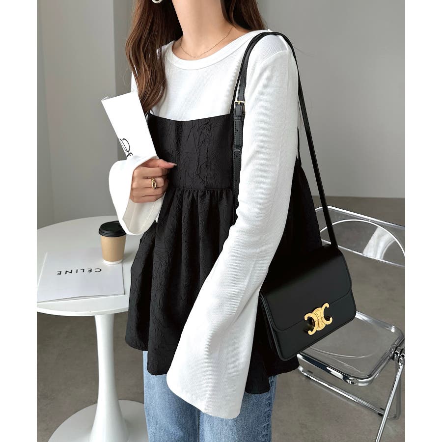 ペプラム キャミソール トップス[品番：AZ000004556]｜andme  