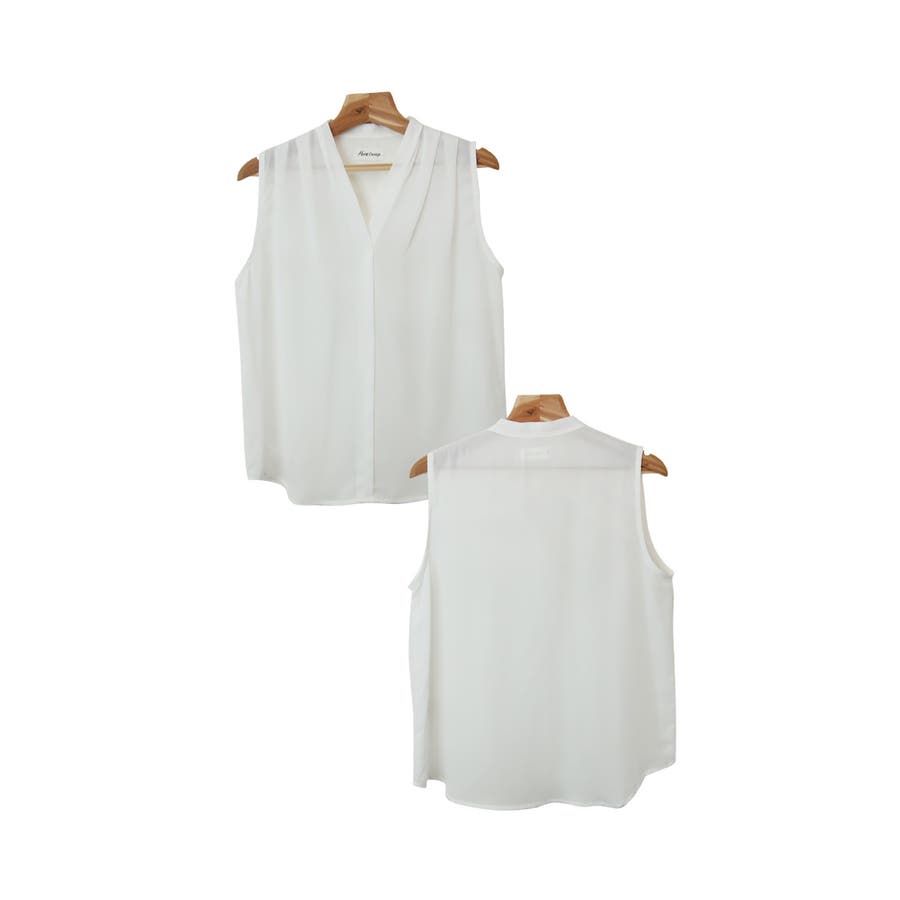 eimy  ホワイト シフォン ノースリーブ クロップドブラウス  新品未使用 夏シフォンブラウス タンクトップ ノースリーブブラウス レディース20