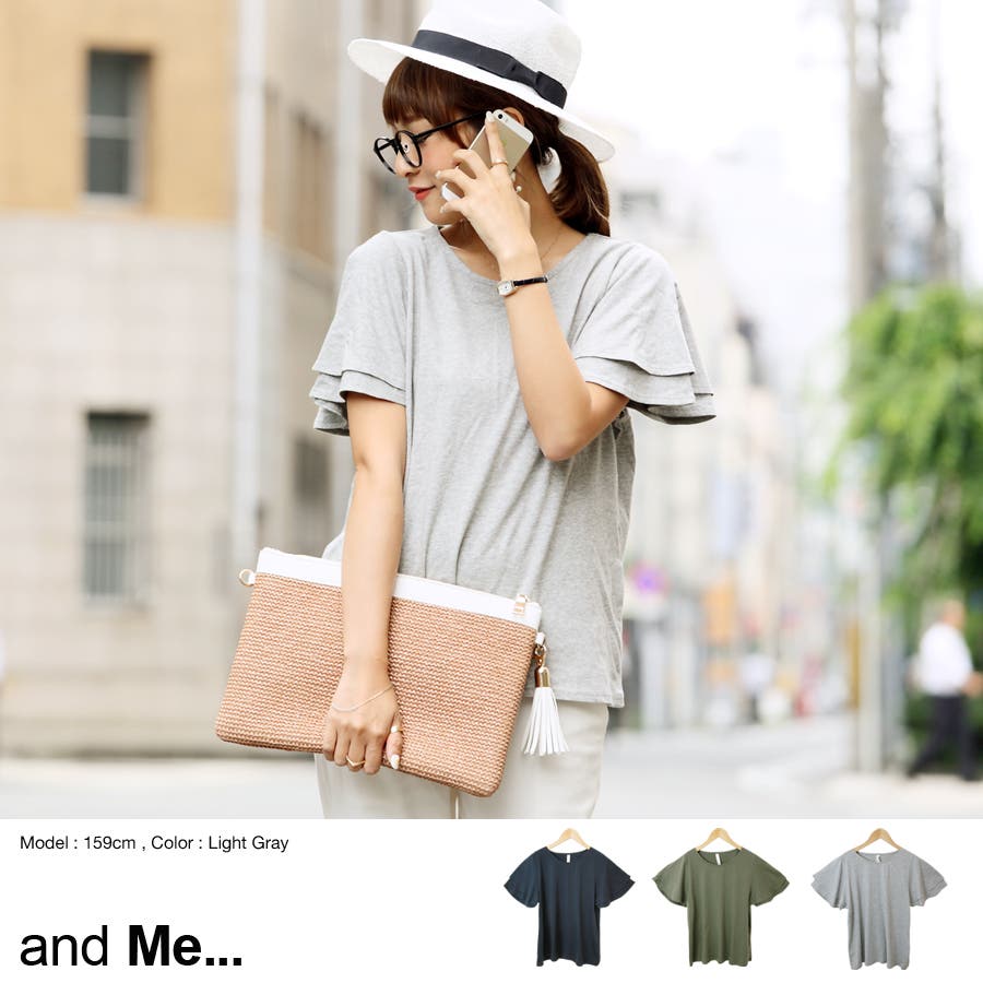 15春夏新作 さらふわコットン素材 フレア袖 綿100 品番 Az And Me アンドミー のレディースファッション 通販 Shoplist ショップリスト