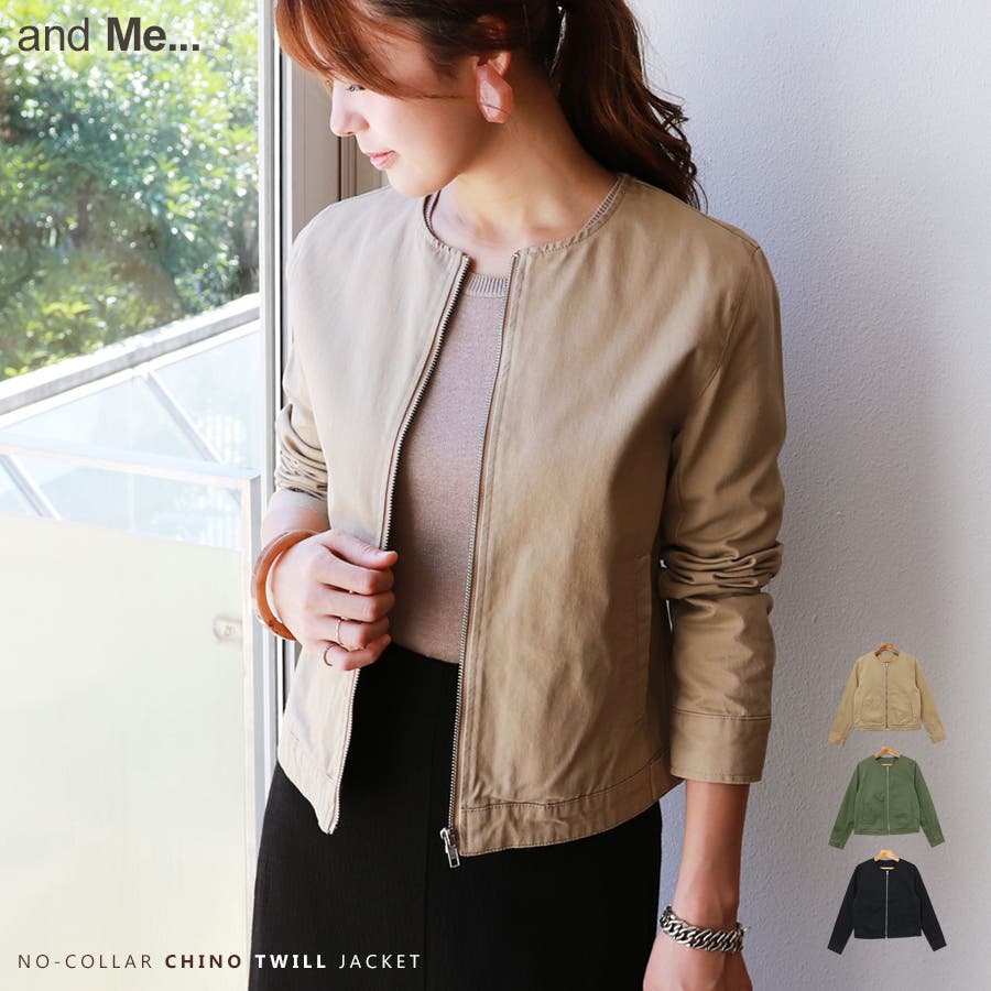 コットン ノーカラー ジャケット 品番 Az And Me アンドミー のレディース ファッション通販 Shoplist ショップリスト