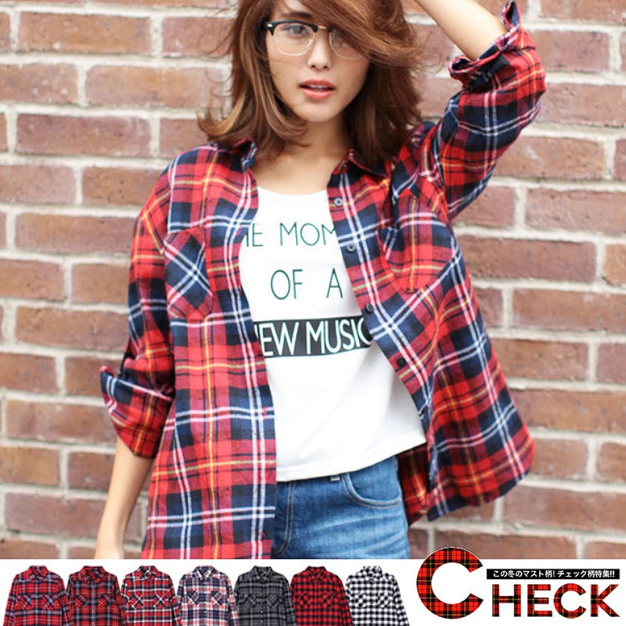 全色 チェックシャツ レディース ブラウス 品番 Agcw Angelcloset エンジェルクローゼット のレディース ファッション通販 Shoplist ショップリスト