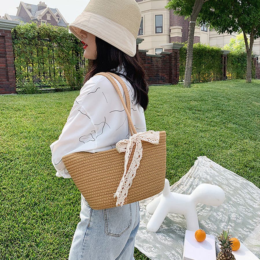 かごバッグ トートバッグ レース リボン 品番 Agcw Angelcloset エンジェルクローゼット のレディースファッション通販 Shoplist ショップリスト