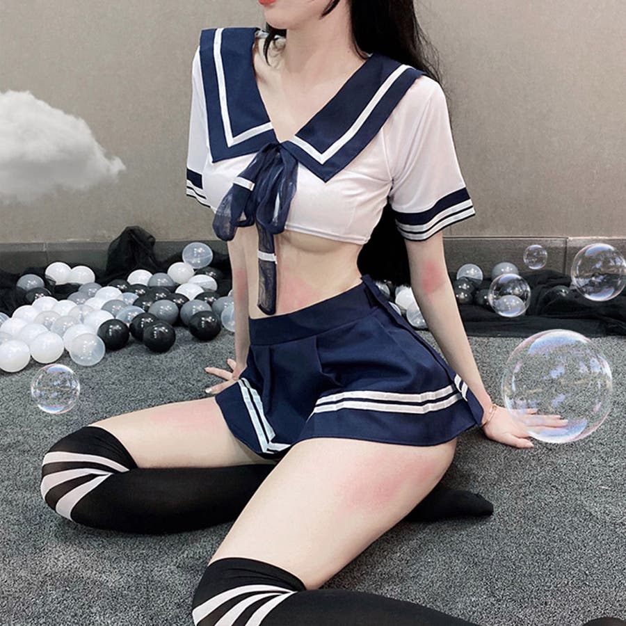 女子高生のニーハイ◇ハイソックス ギャル コスプレ メイド コスプレイヤー - レッグウェア