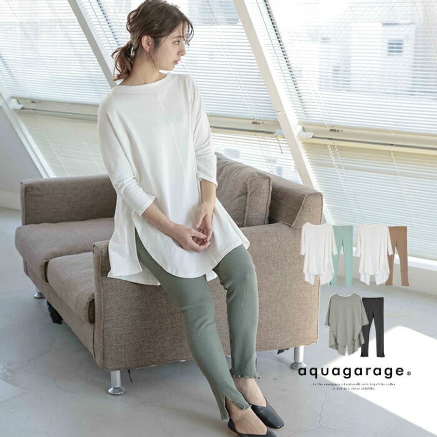 ルームウェア ビッグTシャツ レディース[品番：QU000006698