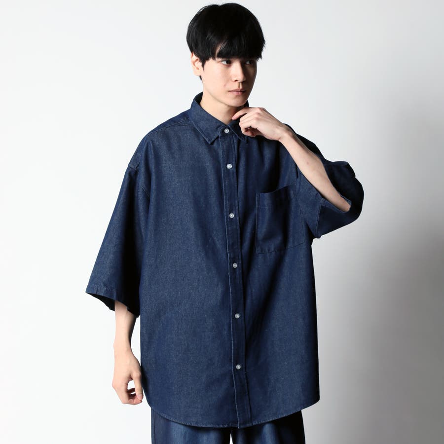 ビッグシルエット デニムシャツ メンズ[品番：RQ000003953]｜ARCADE