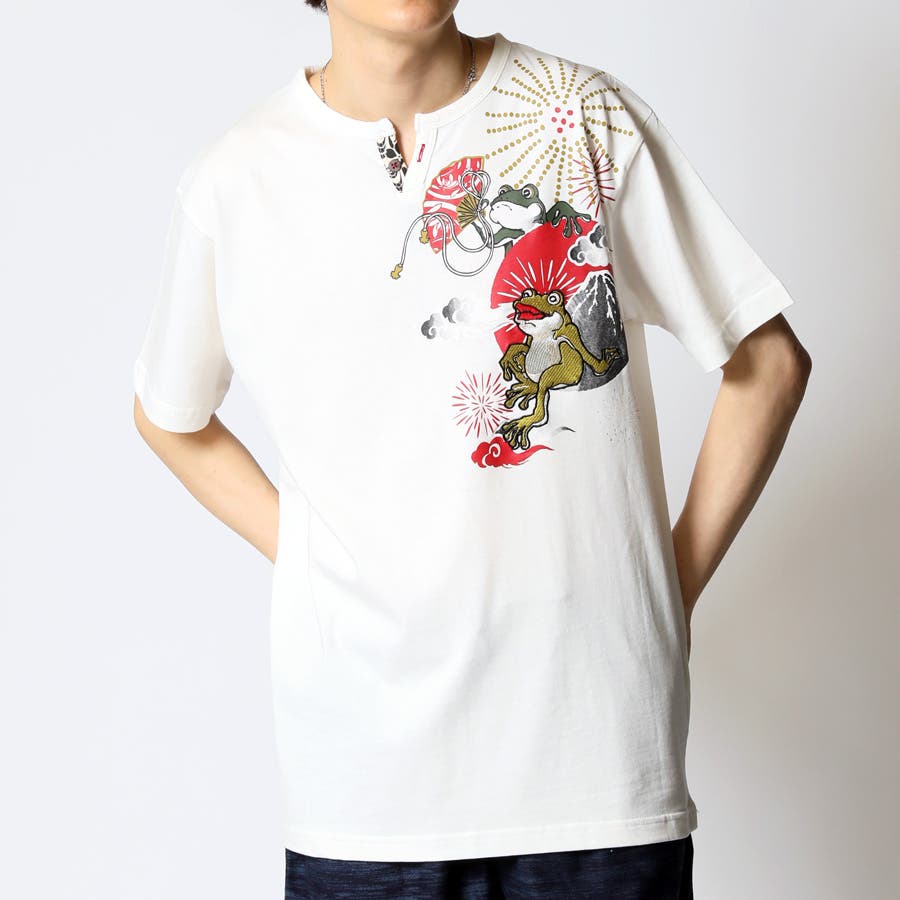 和柄 Tシャツ メンズ[品番：RQ000004200]｜ARCADE（アーケード