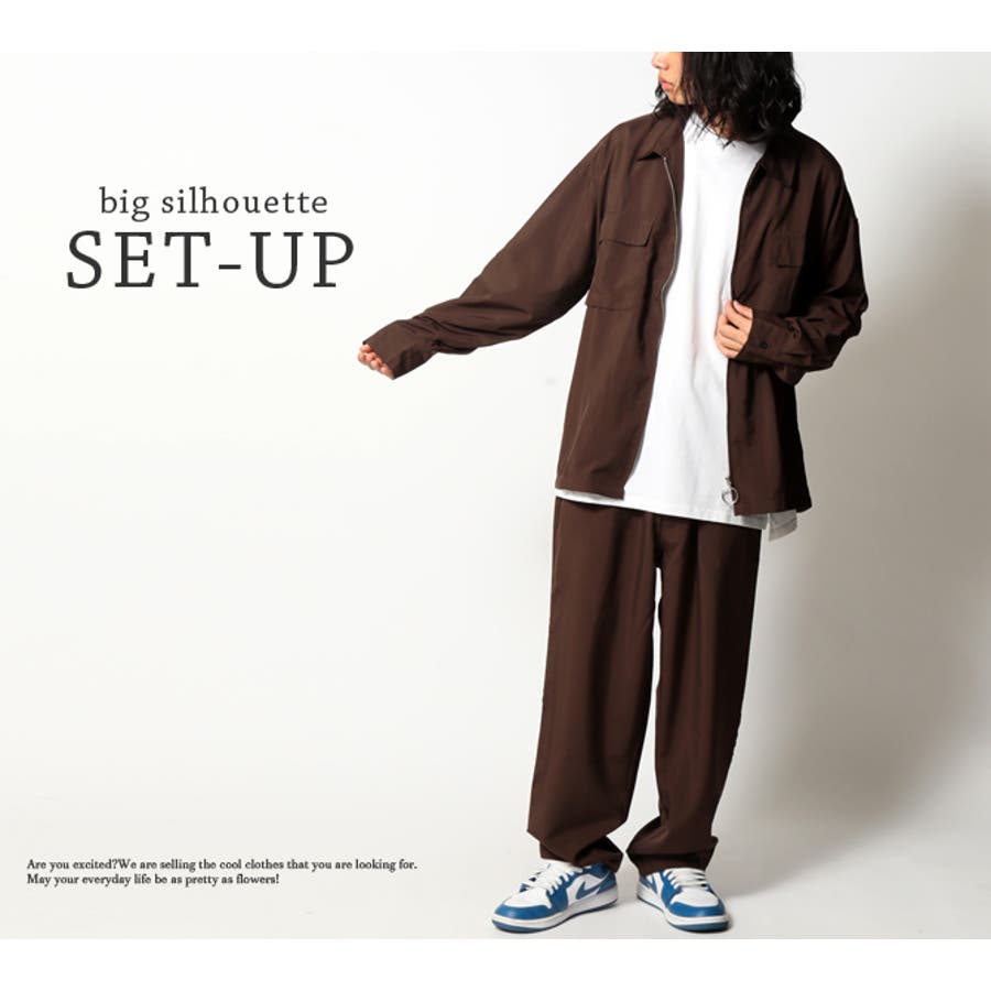 最新 セットアップ メンズ ビッグシルエット[品番：RQ000003799 セット/コーデ