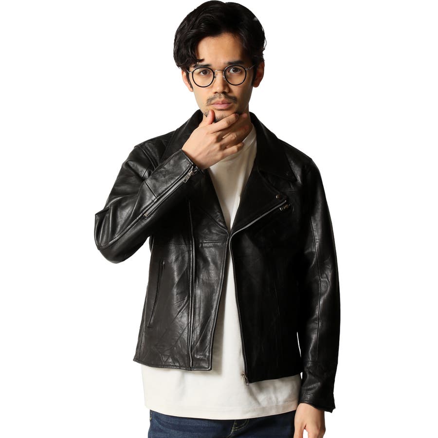 ライダースジャケット メンズ シングルライダース[品番：RQ000004139