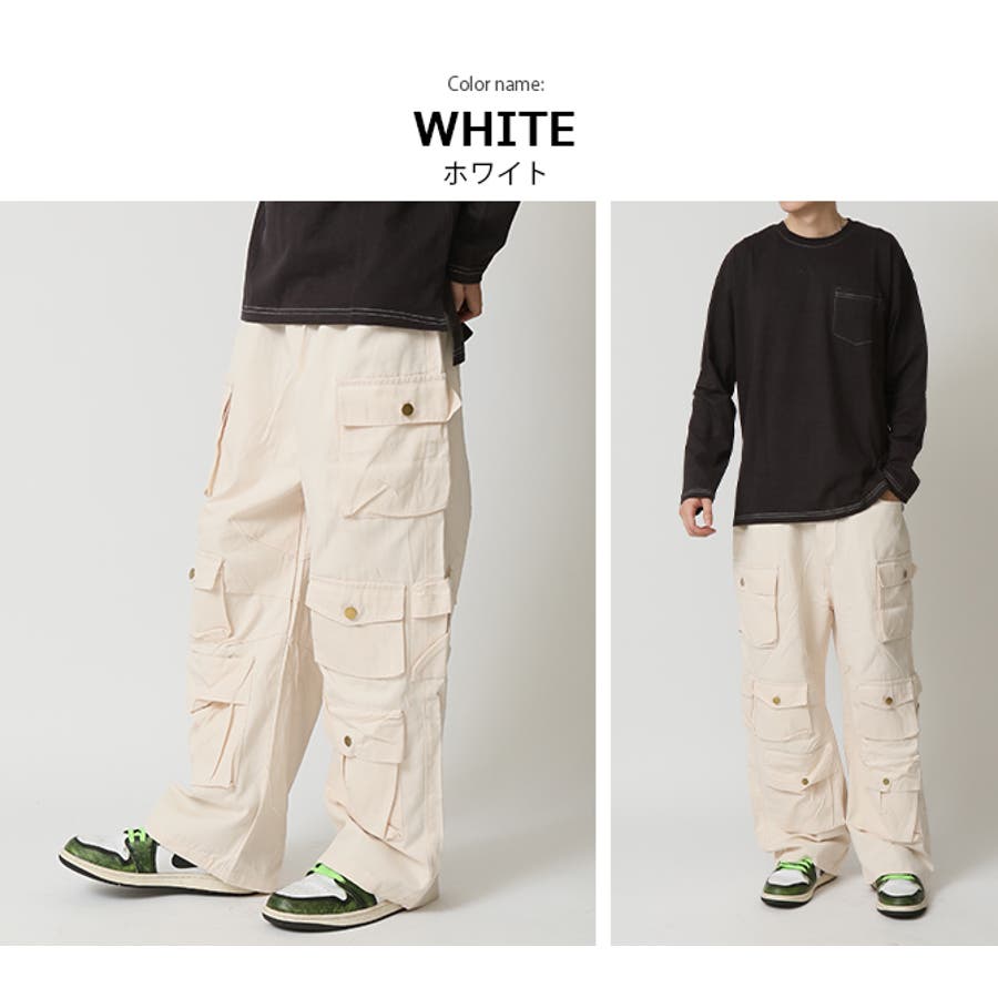 stone マルチポケットカーゴパンツ マルチポケットカーゴパンツ メンズ ワイドカーゴ ミリタリー