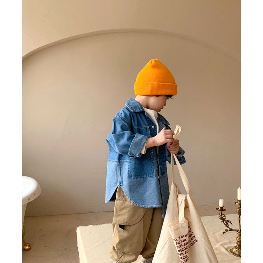 デニムシャツキッズファッション韓国子供服 春夏 KIDS[品番