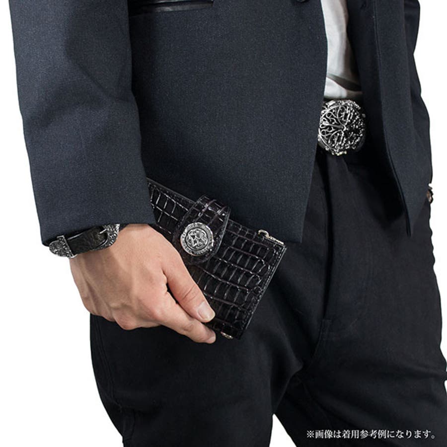 未使用品✨アルテミスクラシック　アンティーク　ミディアムウォレット　クロコ　黒 アンティークミディアムウォレット/クロコスタイル/アルテミス