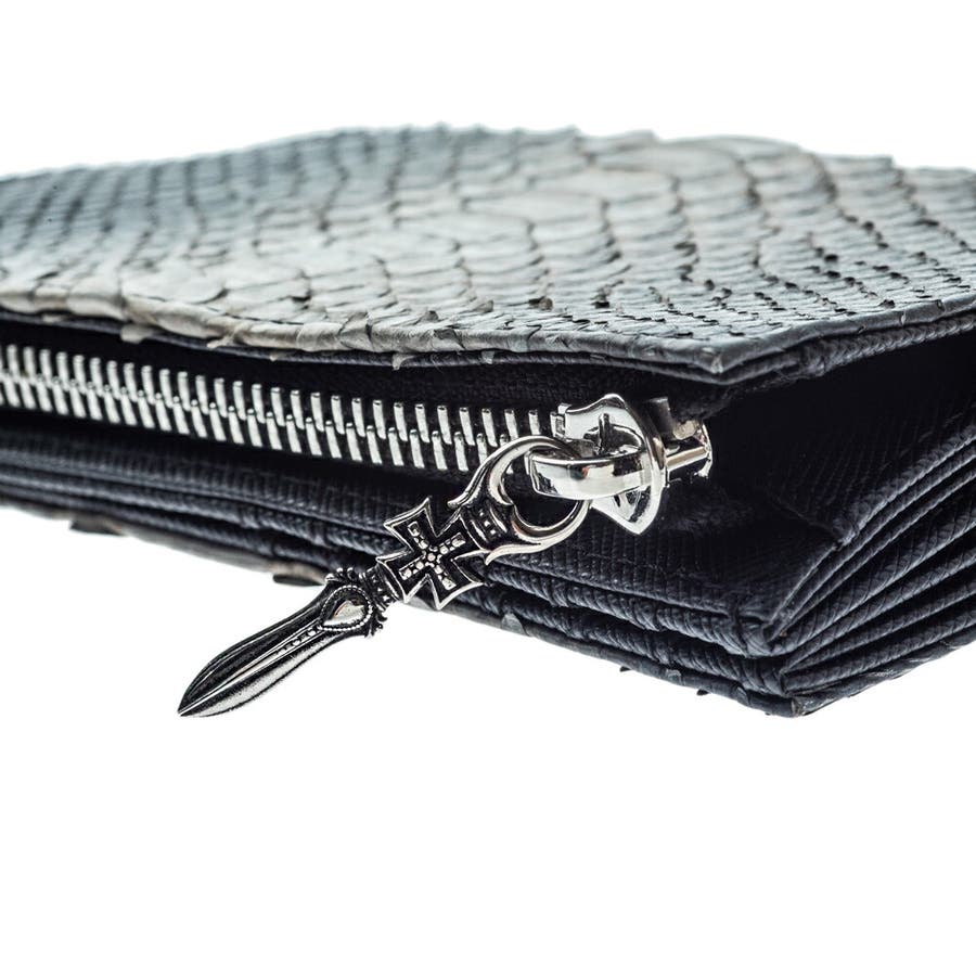 アルテミスクラシック グレーパイソンミディアムウォレット[品番