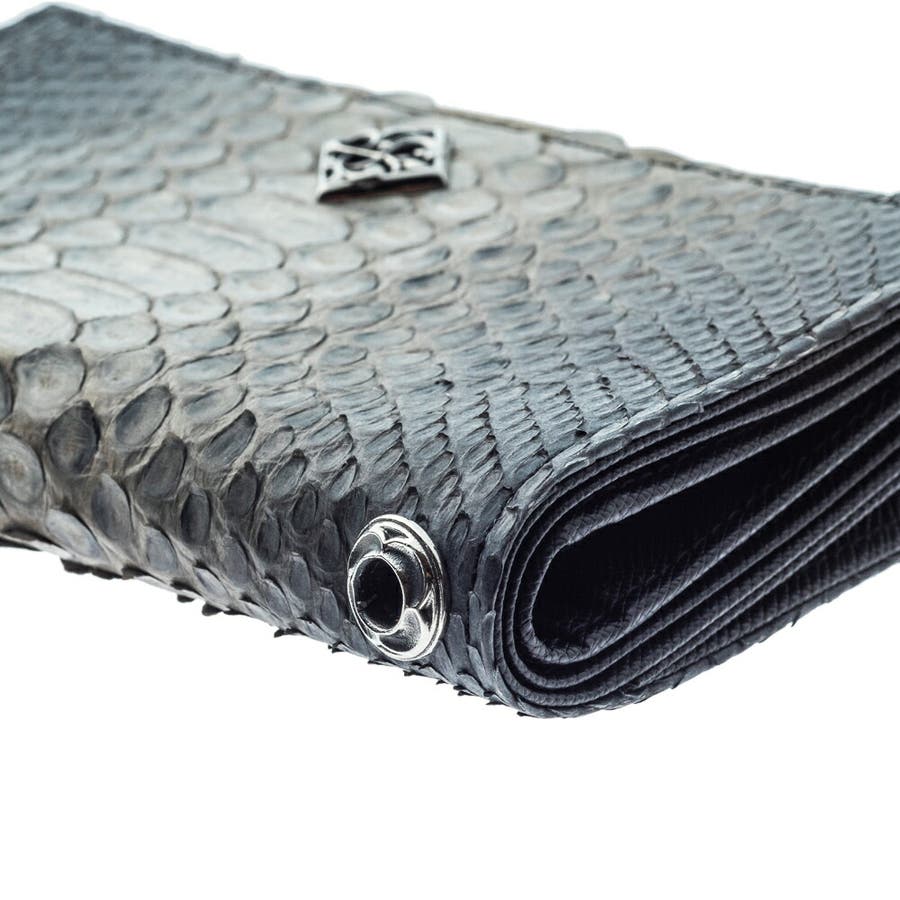 【最終値下げ　値引無し】アルテミス　クラシック　グレーパイソン　ミディアムサイズ アルテミスクラシック グレーパイソンミディアムウォレット[品番