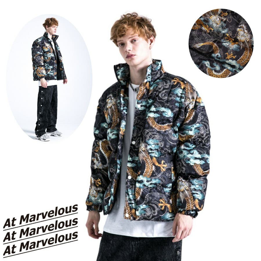 中綿ジャケット 和柄 アウター[品番：AMVW0000431]｜At  Marvelous（アットマーベラス）のメンズファッション通販｜SHOPLIST（ショップリスト）