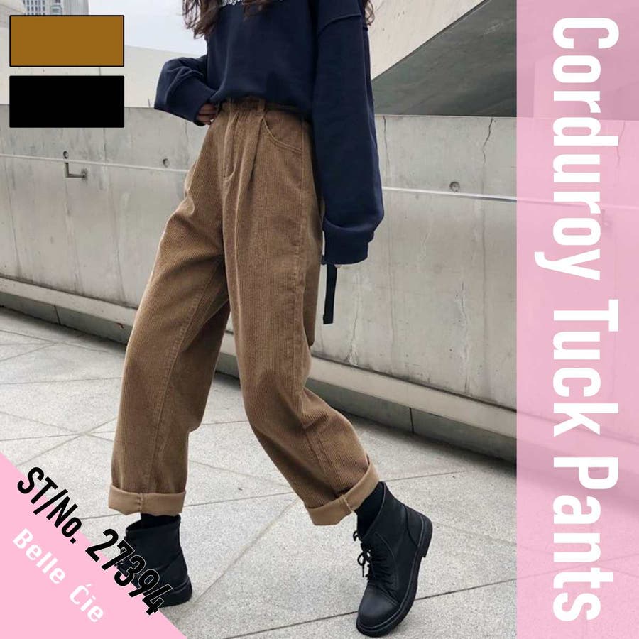 UNUSED - Corduroy wide pants-BLACK- 25ss | asterisk