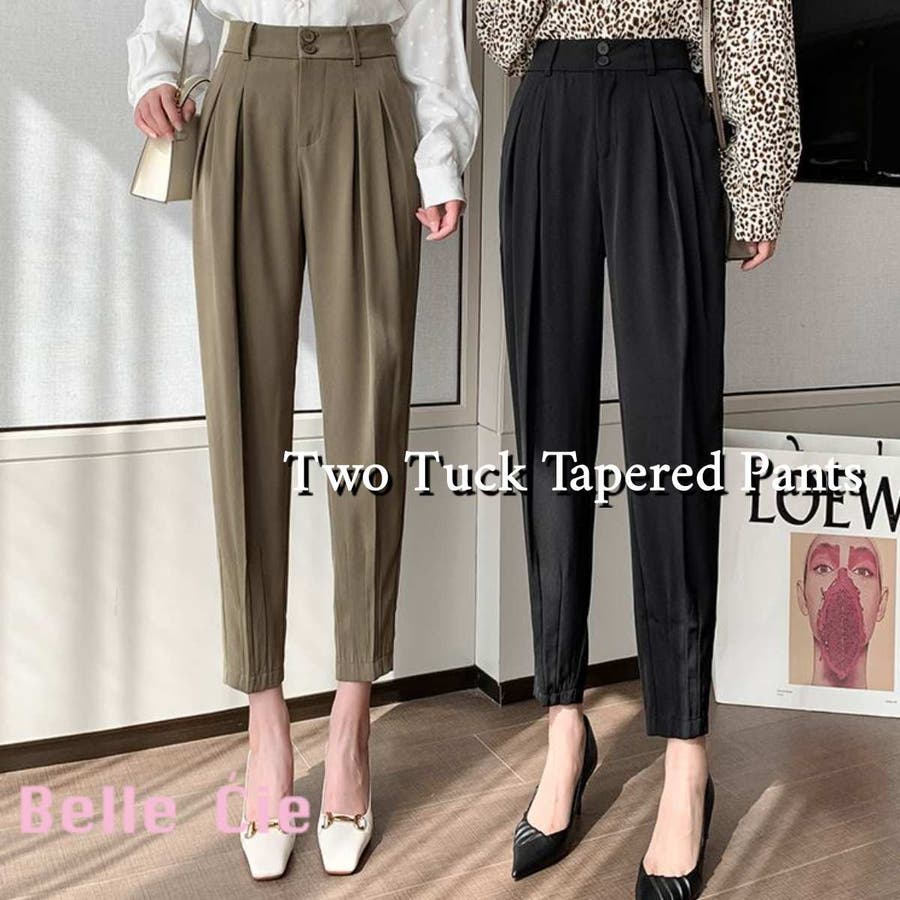 ツータック テーパードパンツ レディース[品番：AMVW0000366