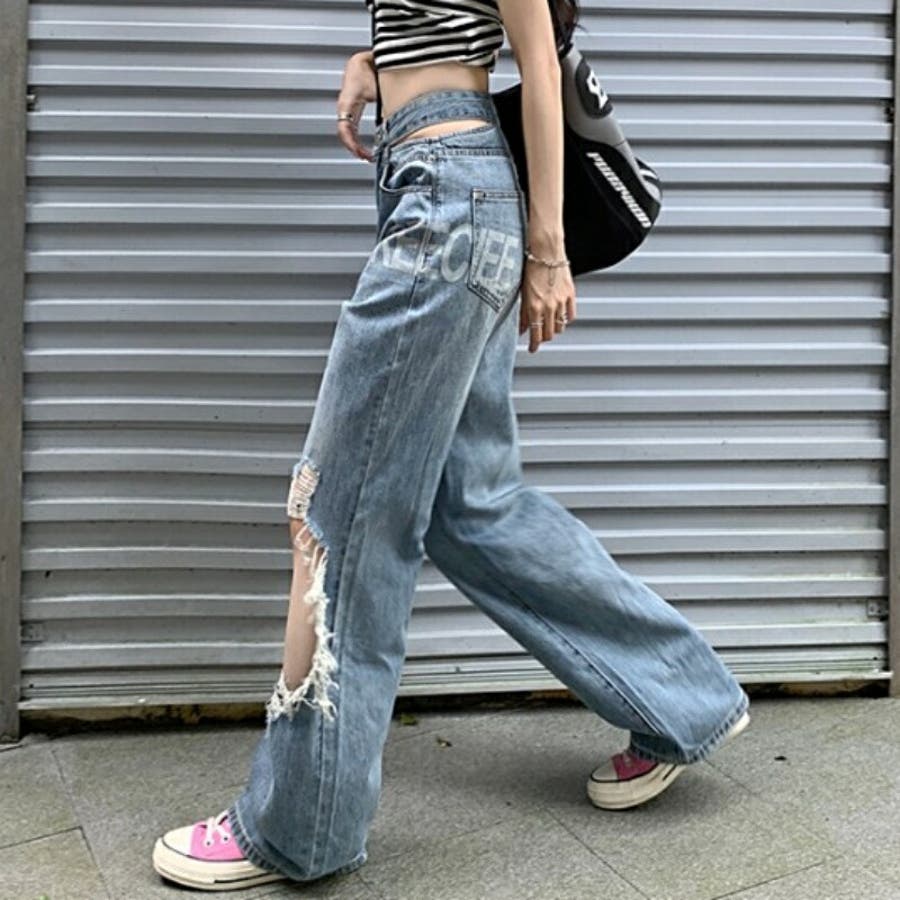 ブラストダメージデニムパンツ【一部店舗限定】｜WEGO（ウィゴー