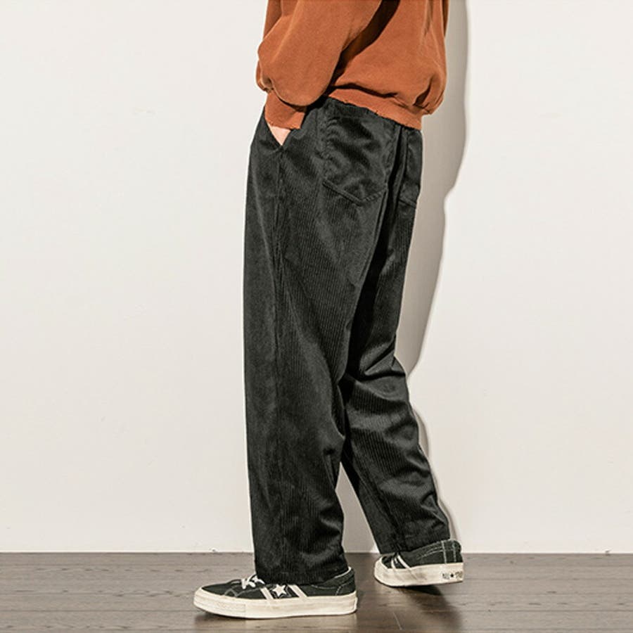 ストレッチ コーデュロイパンツ ゆったり[品番：TLKM0008816]｜T-LINK