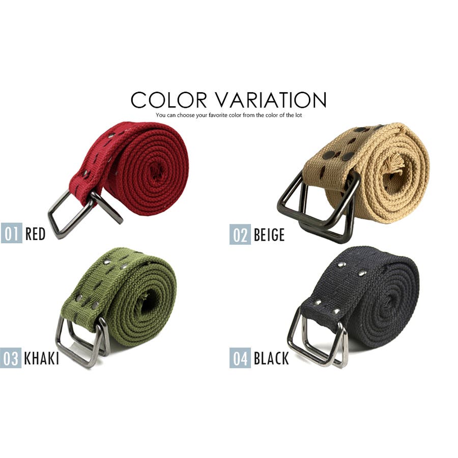 ダブルリングベルト メンズ レディース[品番：TLKM0008820]｜T-LINK