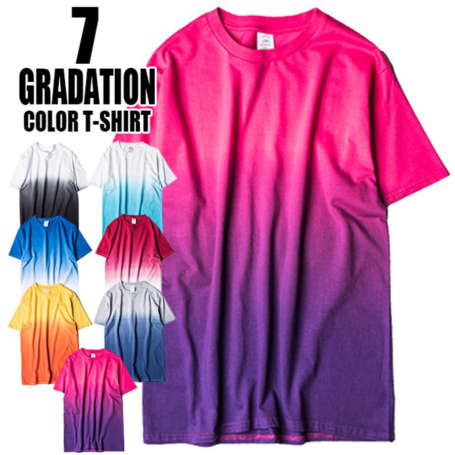 GRAY-BLUE】ストリート グラデーション  Tシャツ[品番：TLKM0001725]｜T-LINK（ティーリンク）のメンズファッション通販｜SHOPLIST（ショップリスト）