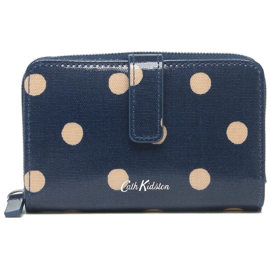 キャサリン Cath Kidston キャスキッドソン 財布 二つ折り レザー ブラック