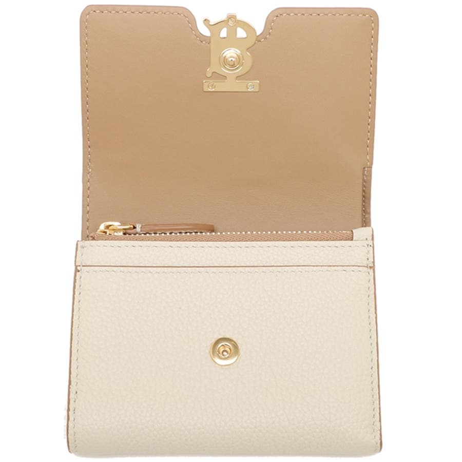 お値引き交渉可【極美品】大人気バーバリー　TBゴ三つ折り財布キャビアスキンレザー 極美品 バーバリー 三つ折り財布 TBロゴ キャビアスキン レザー