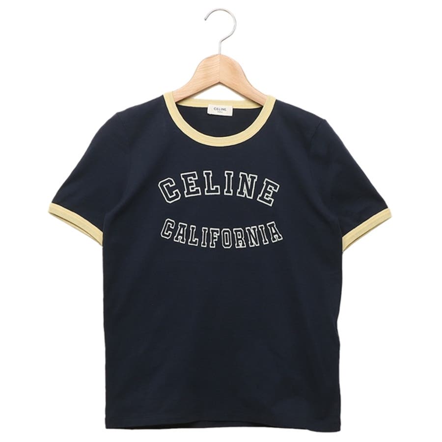 完売品 セリーヌ CELINE ゴールドロゴ刺繍 Tシャツ ブラック L - トップス