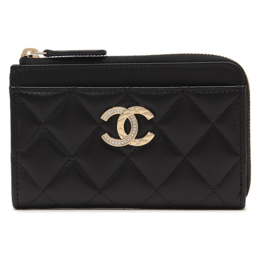CHANEL ダークブラウン CCロゴケース CHANEL ダークブラウン CCロゴケース