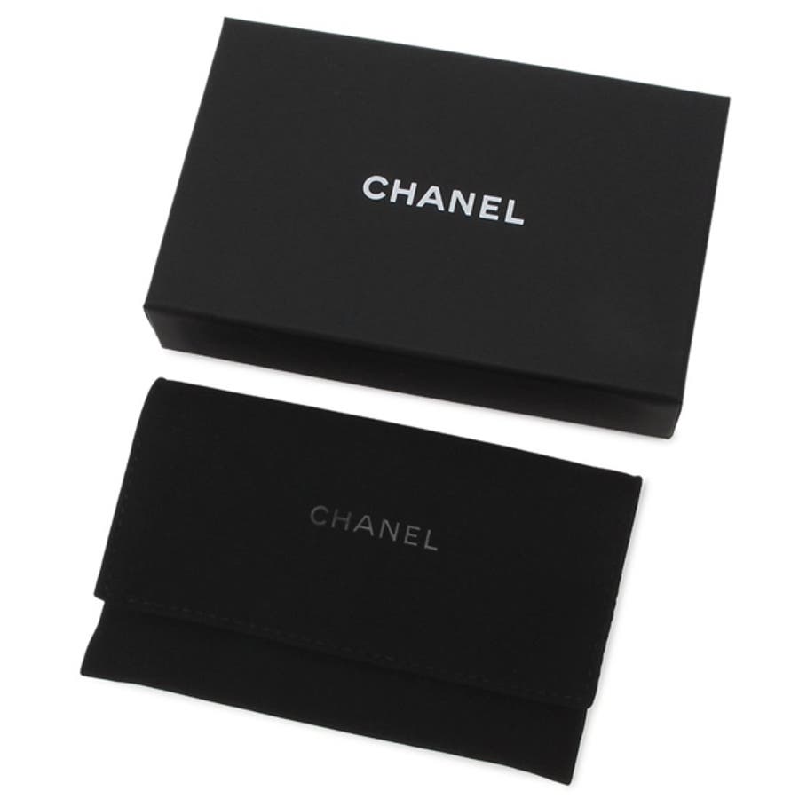 シャネル　CHANEL 名刺入れ　カードケース　定期入れ　美品 楽天市場】CHANEL シャネル 名刺入れブラック レッド スムース