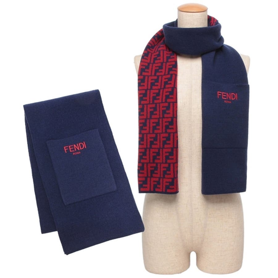 フェンディ FENDI FFロゴ ニット マフラー フェンディ FENDI FFロゴ ニット マフラー 肌触りがよくなる♪ FENDI