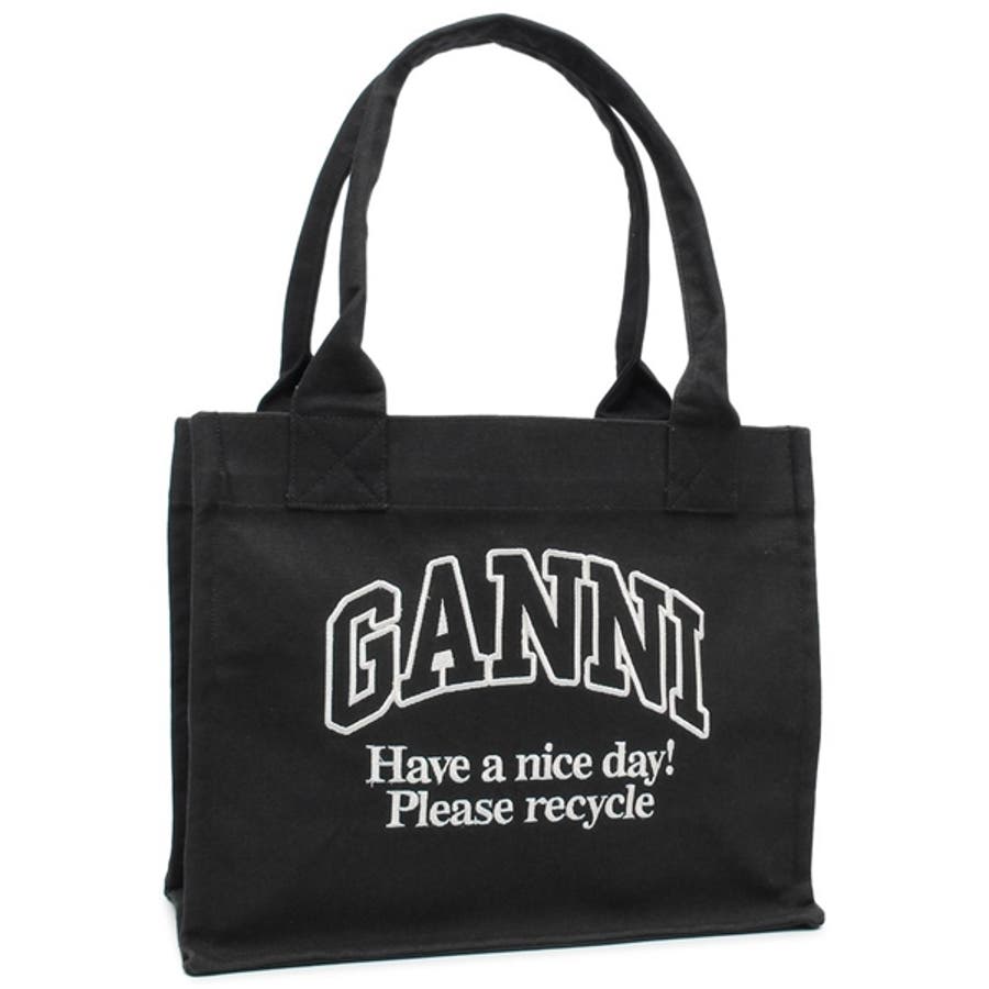 ガニー トートバッグ ブラック レディース GANNI A6647 252[品番